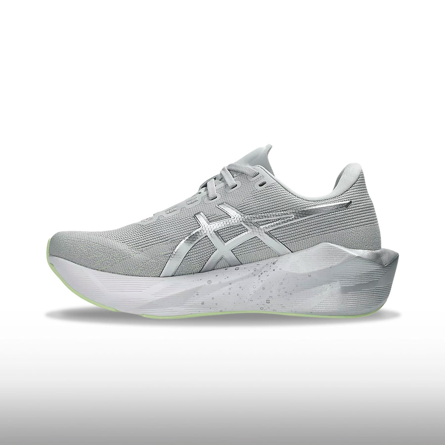 Asics Novablast 6 Mujer Platinum Glow Green