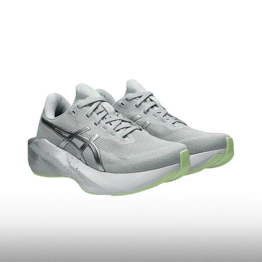 Asics Novablast 6 Mujer Platinum Glow Green