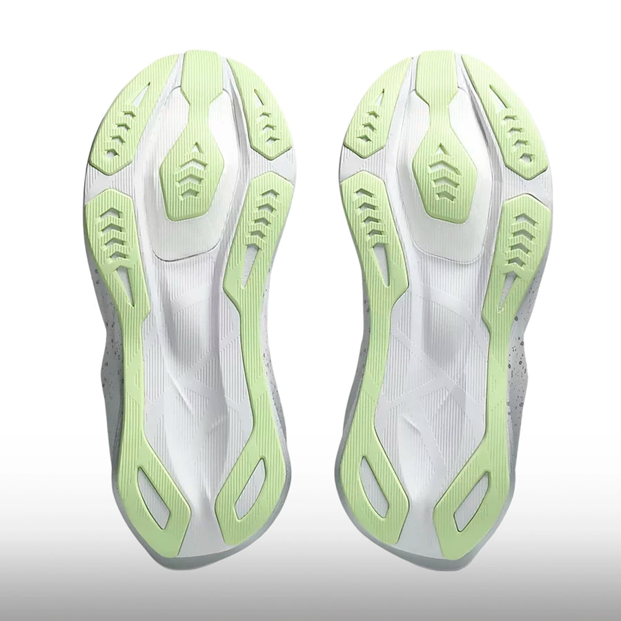 Asics Novablast 6 Mujer Platinum Glow Green