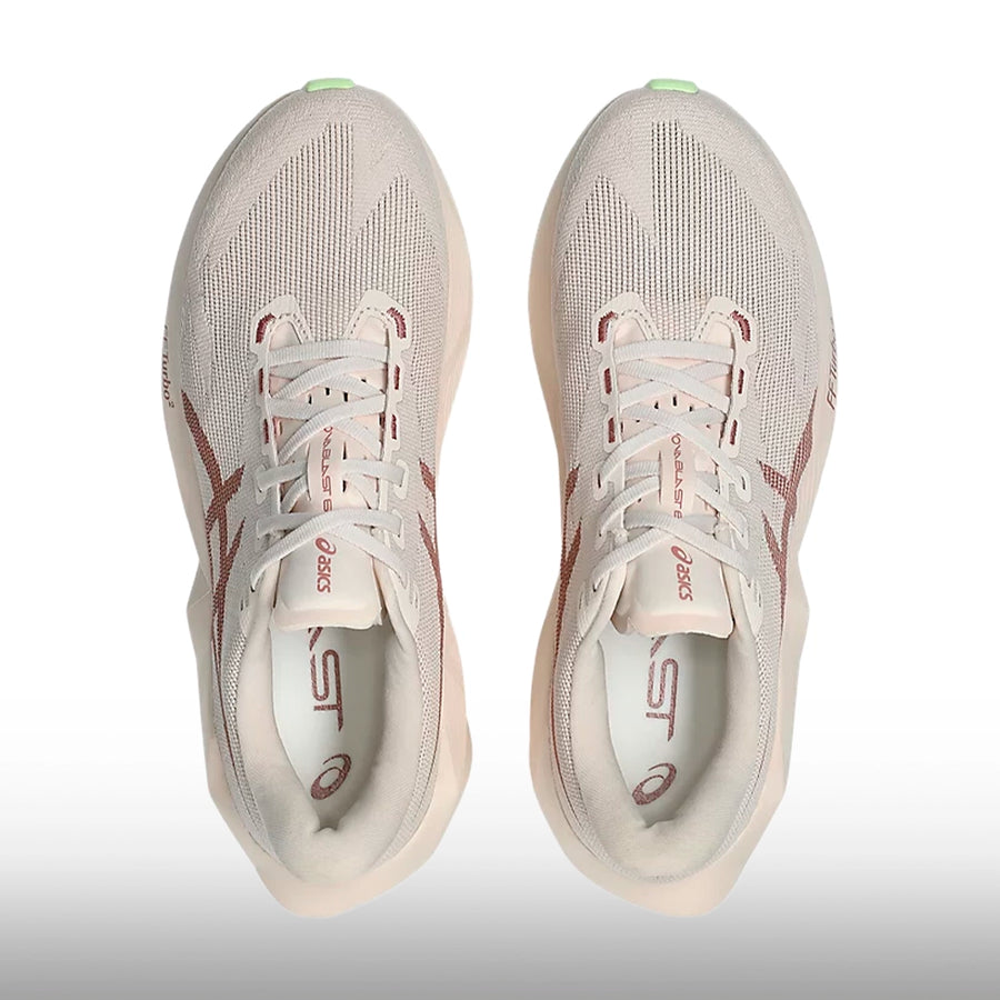 Asics Novablast 6 Mujer Rose Dust Illuminate Yellow