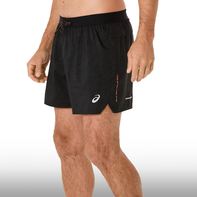 Asics Pantaloneta FUJITRAIL All Over Print 5in Hombre Performance Black