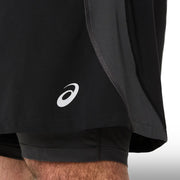 Asics Pantaloneta Road 2N1 5IN Hombre Graphite Grey