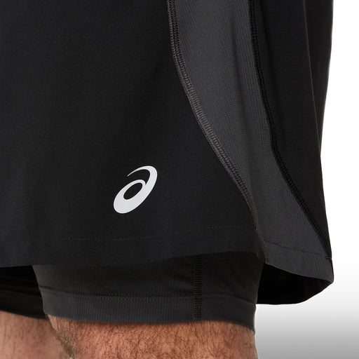 Asics Pantaloneta Road 2N1 5IN Hombre Graphite Grey