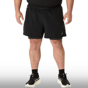 Asics Pantaloneta Road 2N1 5IN Hombre Graphite Grey