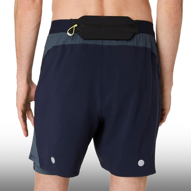 Asics Pantaloneta Road 2N1 7in Hombre Midnight