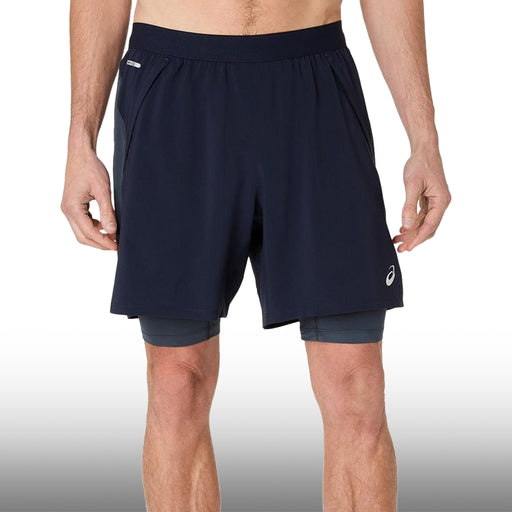 Asics Pantaloneta Road 2N1 7in Hombre Midnight