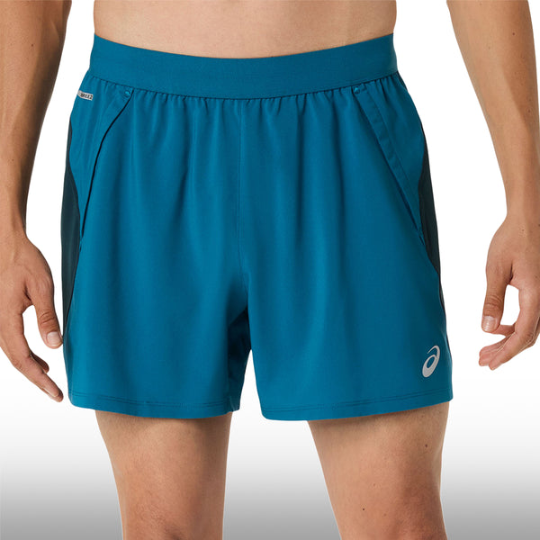 Asics Pantaloneta Road 5IN Hombre Tranquil Teal Dark Teal