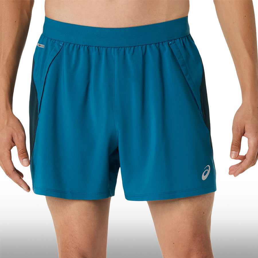 Asics Pantaloneta Road 5IN Hombre Tranquil Teal Dark Teal