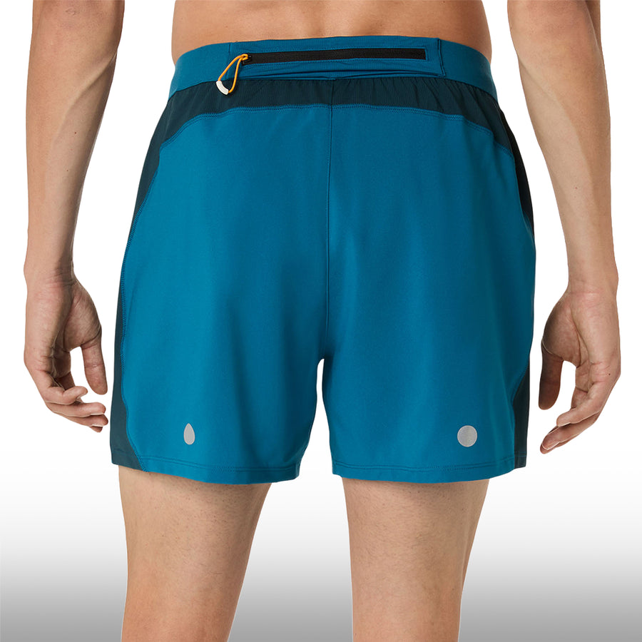 Asics Pantaloneta Road 5IN Hombre Tranquil Teal Dark Teal