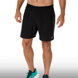 Asics Pantaloneta Road 7In Hombre Performance Black