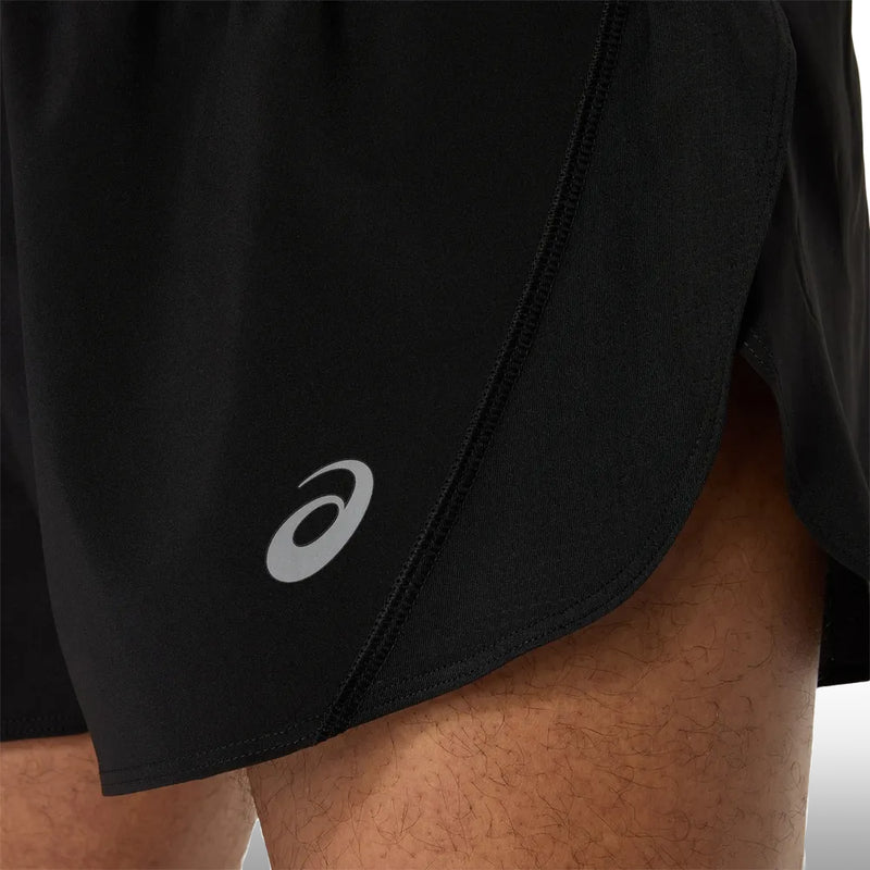 Asics Pantaloneta Silver Split Hombre Performance Black