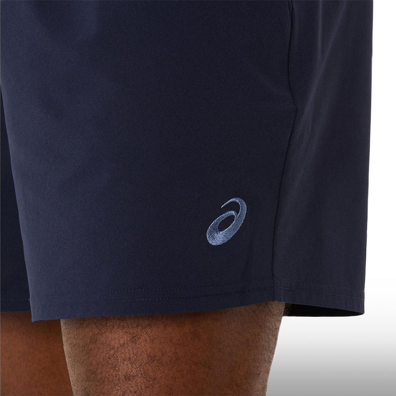 Asics Pantaloneta Spiral Embroidery Woven 7in Hombre Midnight