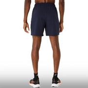 Asics Pantaloneta Spiral Embroidery Woven 7in Hombre Midnight