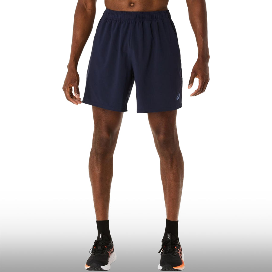 Asics Pantaloneta Spiral Embroidery Woven 7in Hombre Midnight