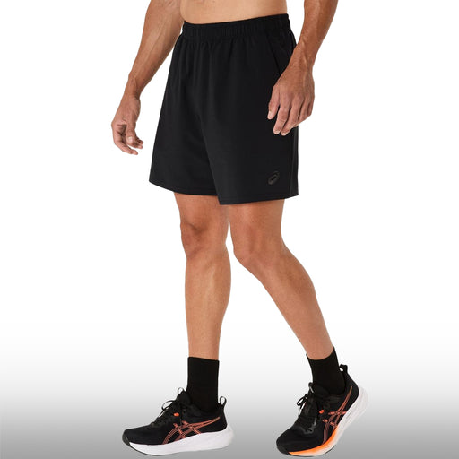 Asics Pantaloneta Spiral Embroidery Woven 7in Hombre Performance Black