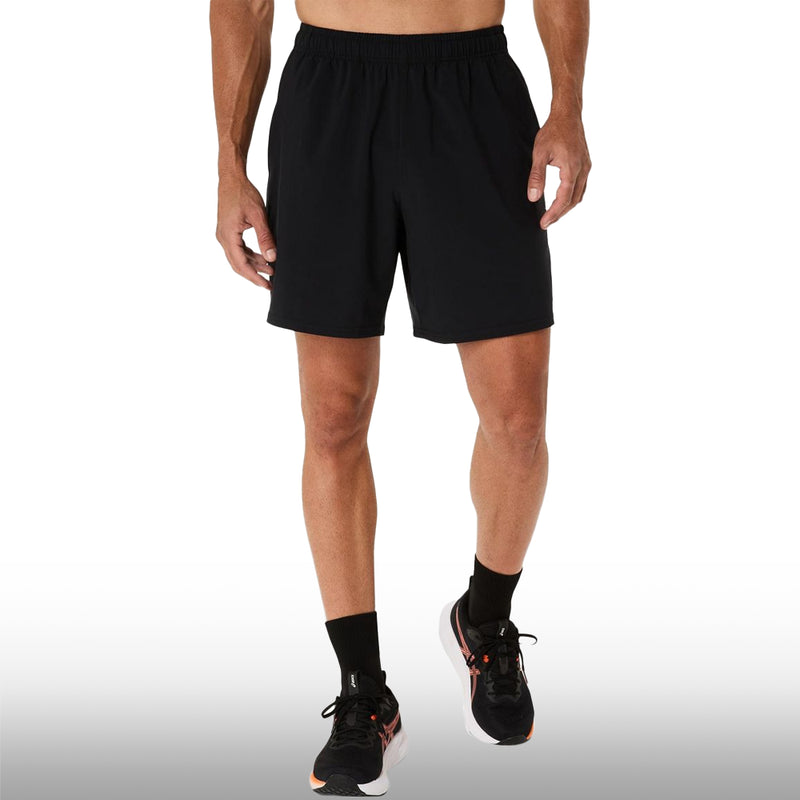 Asics Pantaloneta Spiral Embroidery Woven 7in Hombre Performance Black