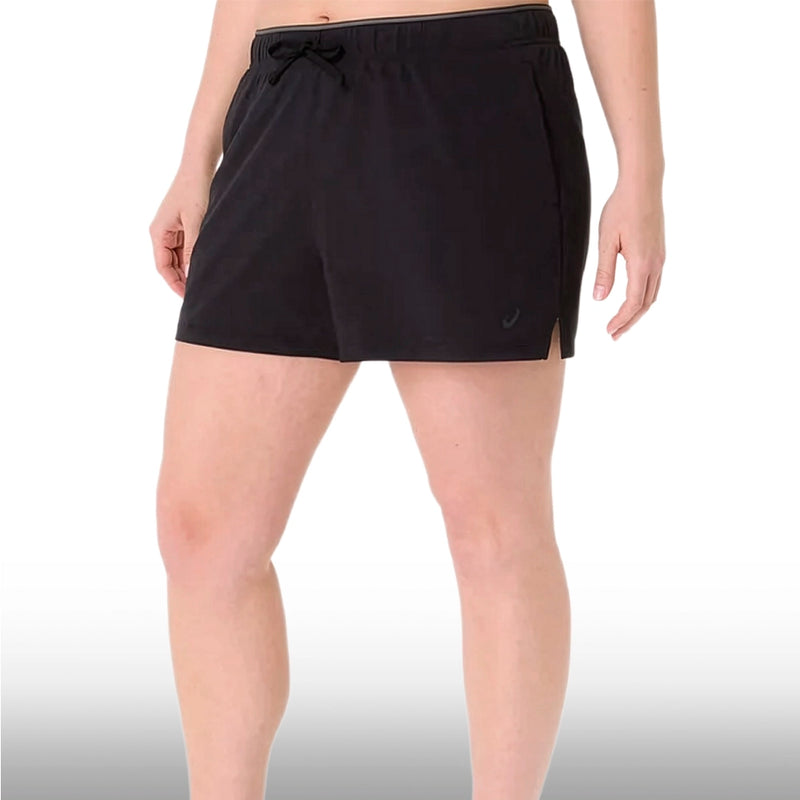 Asics Short Actibreeze Woven 4In Mujer Black
