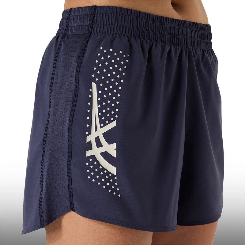 Asics Short Icon 4 Pulgadas Mujer Indigo Fog