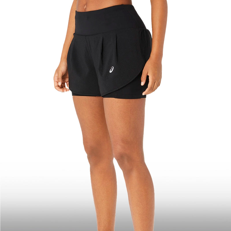 Asics Short Road 2‑N‑1  3.5In  Mujer Performance Black