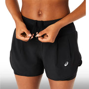 Asics Short Road 2‑N‑1  3.5In  Mujer Performance Black
