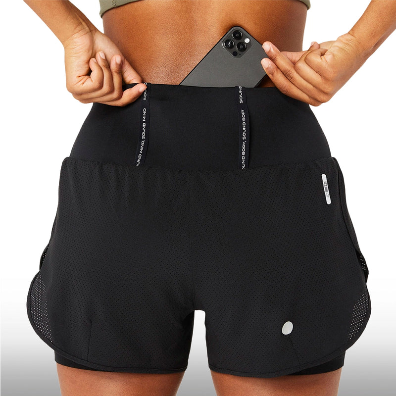 Asics Short Road 2‑N‑1  3.5In  Mujer Performance Black