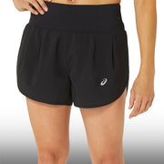 Asics Short Road 3.5 Pulgadas Mujer Black