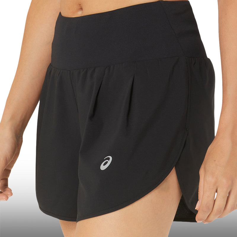 Asics Short Road 3.5 Pulgadas Mujer Black