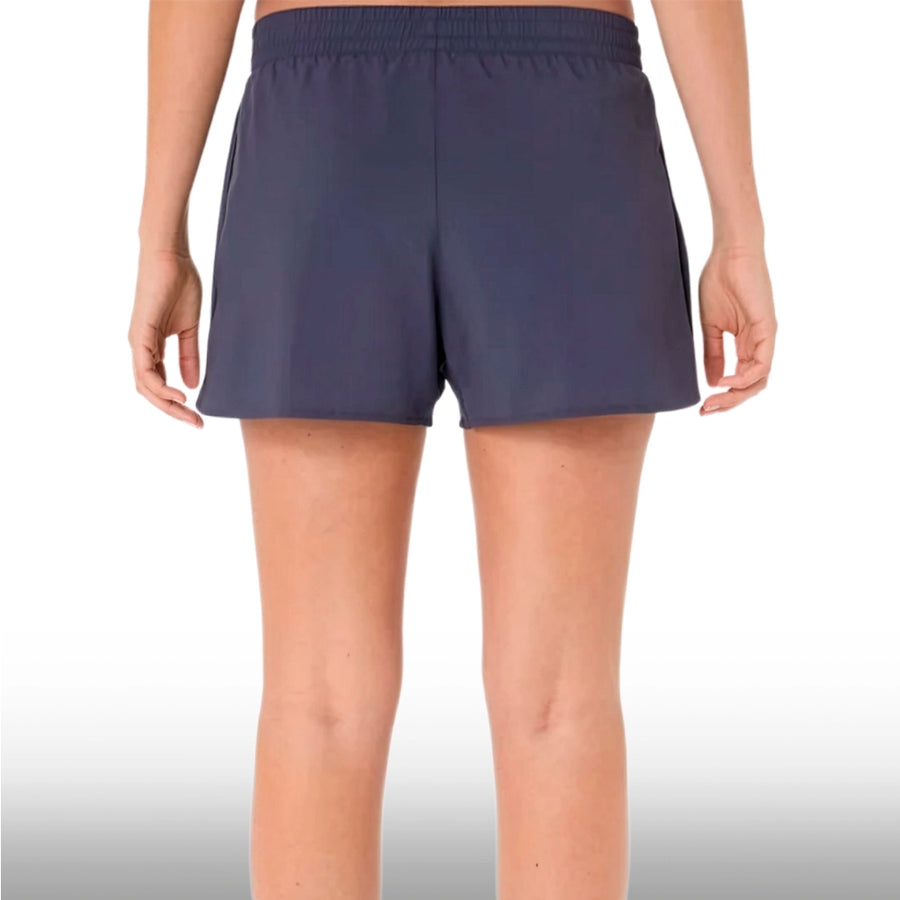 Asics Short Silver 4In Mujer Indigo Fog