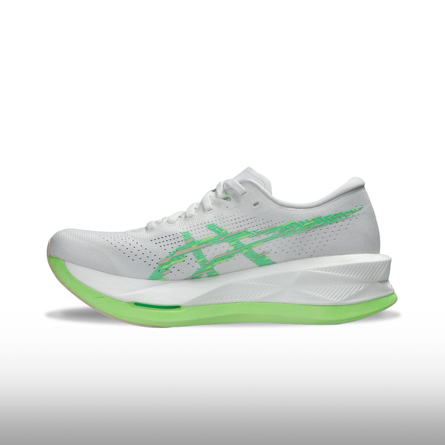 Asics Sonicblast Mujer White Vital Green vista interior