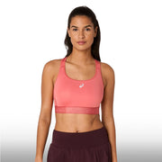 Asics Top Road Compression Bra Mujer Dark Pink Clay