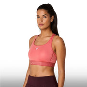 Asics Top Road Compression Bra Mujer Dark Pink Clay