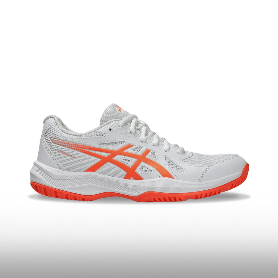 Asics Upcourt 6 Mujer White Vivid Coral