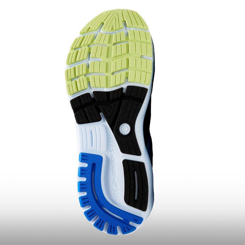 Brooks Ghost 16 Hombre Black Cobalt Neo Yellow