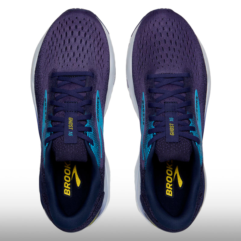 Brooks Ghost 16 Hombre Blue Bonnie Yellow