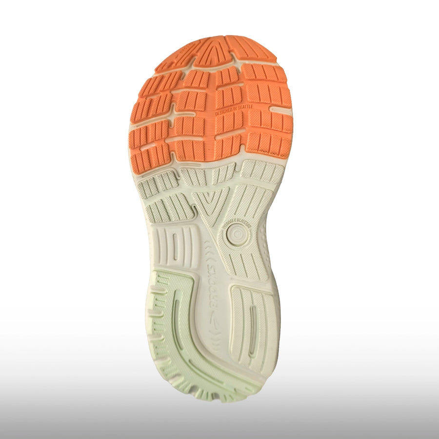 Brooks Ghost 16 Mujer White Oyster Lava