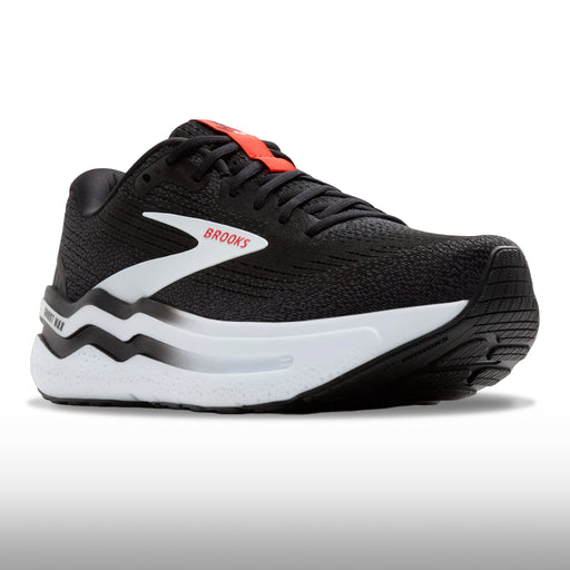 Brooks Ghost Max 2 Hombre Black Fiery Red