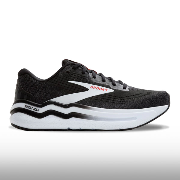 Brooks Ghost Max 2 Hombre Black Fiery Red