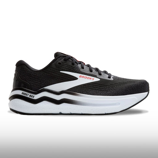 Brooks Ghost Max 2 Hombre Black Fiery Red