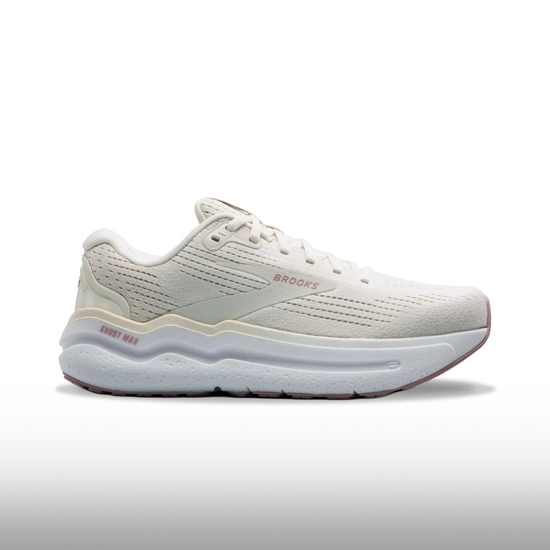 Brooks Ghost Max 2 Mujer White Almond Tan
