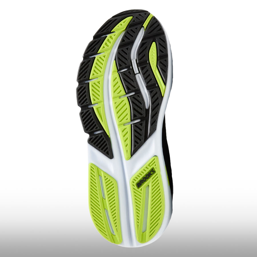 Brooks Ghost Max 3 Hombre Black Navy Acid Lime