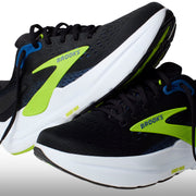 Brooks Ghost Max 3 Hombre Black Navy Acid Lime