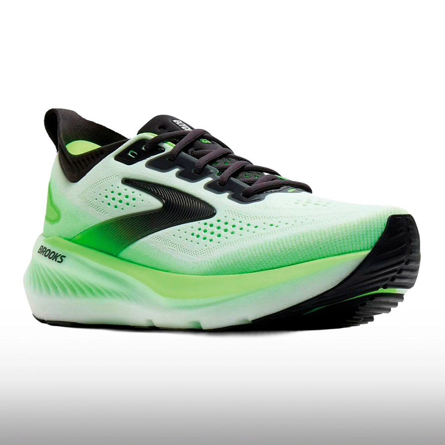 Brooks Glycerin 23 Hombre White Phantom Green Gecko