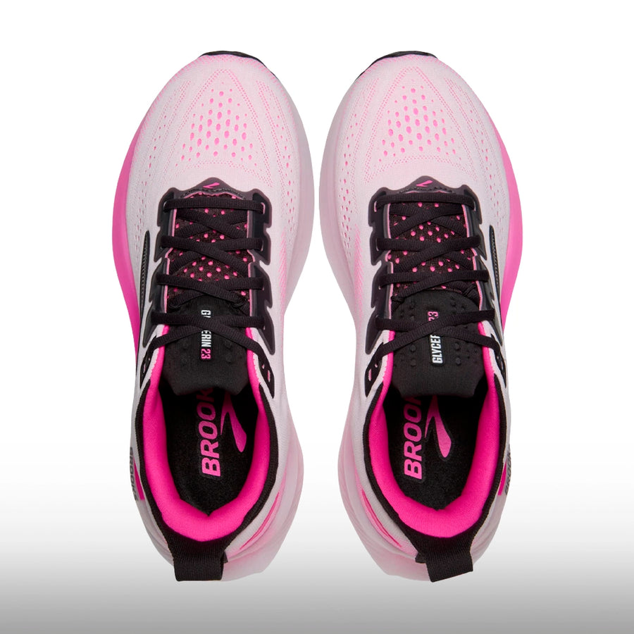 Brooks Glycerin 23 Mujer White Phantom Cyber Pink
