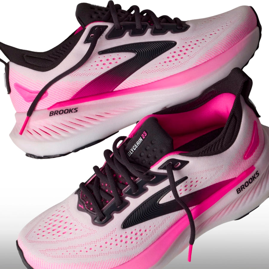 Brooks Glycerin 23 Mujer White Phantom Cyber Pink
