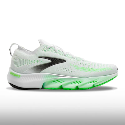 Brooks Glycerin Flex Hombre White Green Gecko Phantom