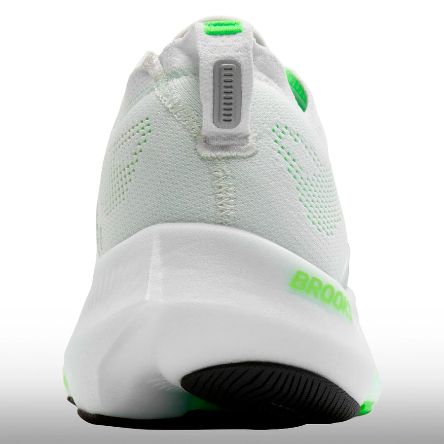 Brooks Glycerin Flex Hombre White Green Gecko Phantom