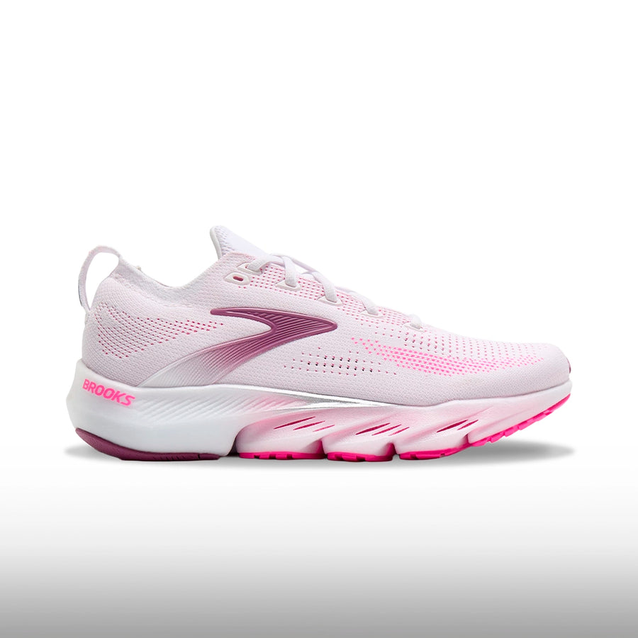 Brooks Glycerin Flex Mujer White Cyber Pink Argyle