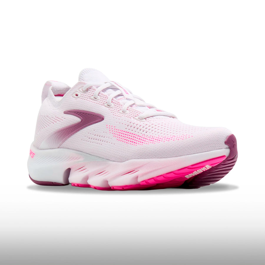Brooks Glycerin Flex Mujer White Cyber Pink Argyle