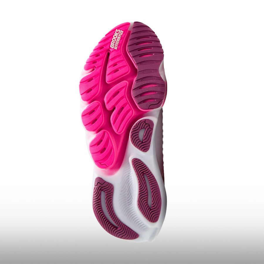 Brooks Glycerin Flex Mujer White Cyber Pink Argyle