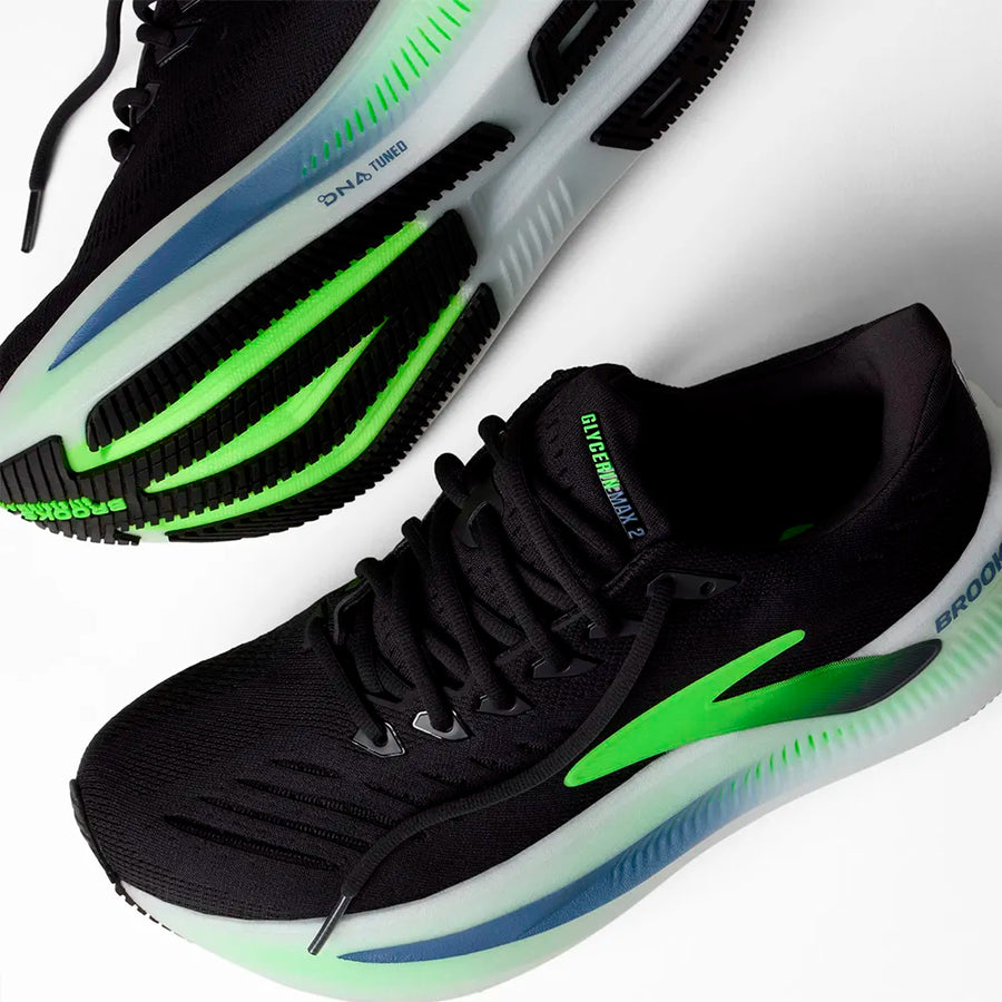 Brooks Glycerin Max 2 Hombre Phantom White Green Gecko